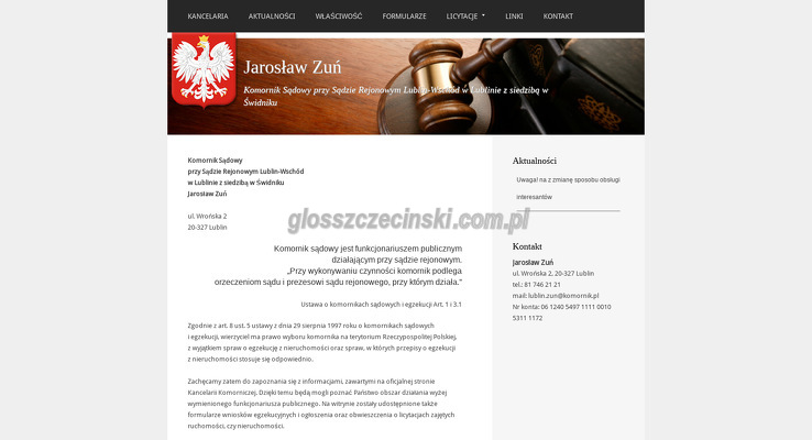 Komornik sądowy Jarosław Zuń